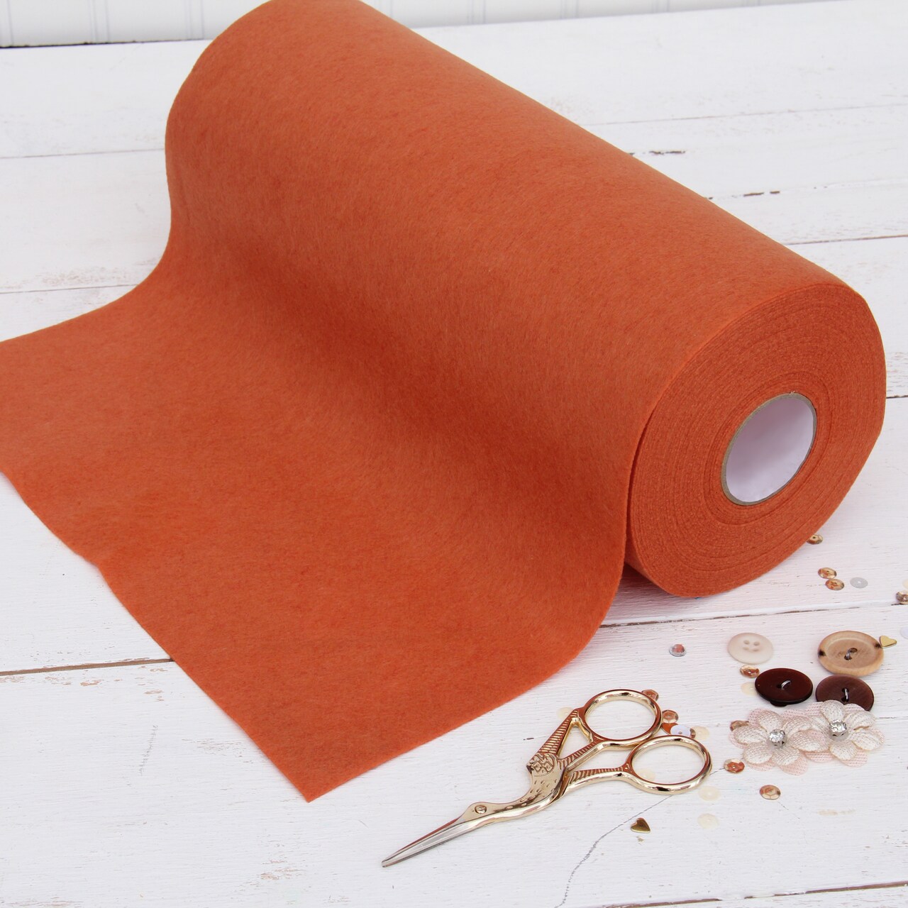 Threadart Premium Felt Roll - 12" x 10yd | Soft Wool-Like Feel | 1.2mm Thick for DIY Crafts, Sewing, Crafting Projects | Compatible with Cricut Maker